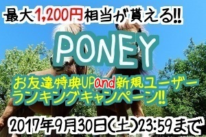 PONEYサイドバー用